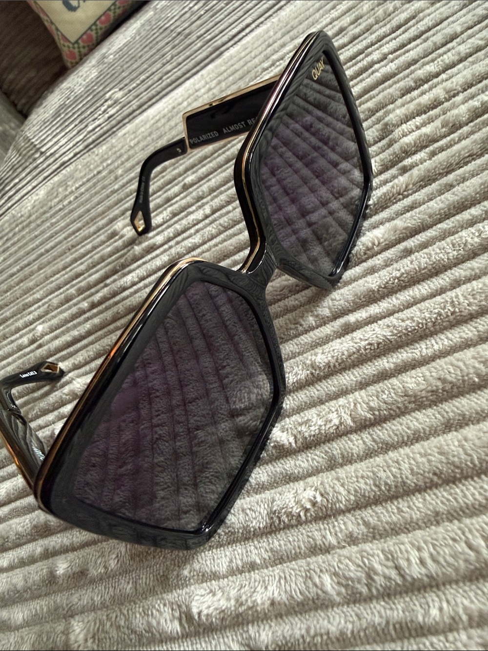 Quay Australia Black Frames with Purple Gradient Lenses - Picture 5 of 6